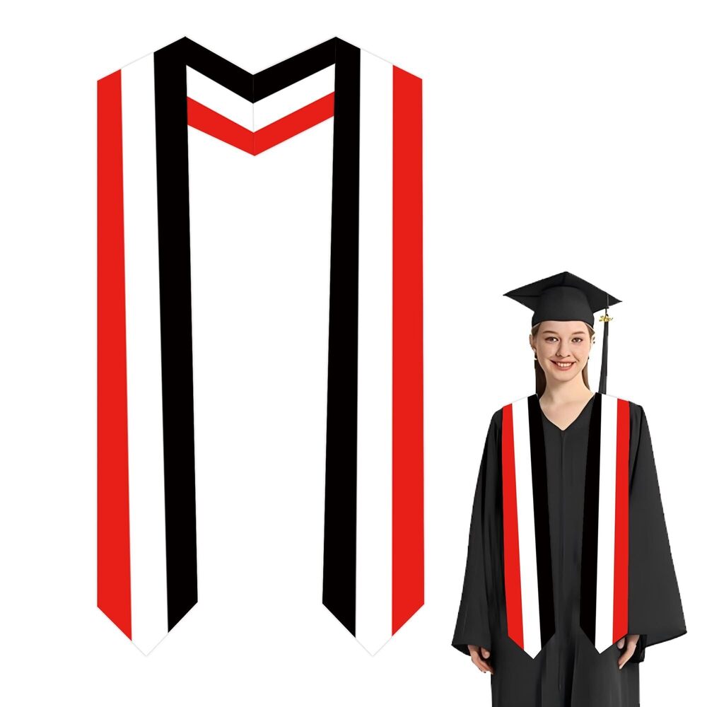 9832 National Flag Graduation Stole,Graduation Sash Class of 2025 for Study